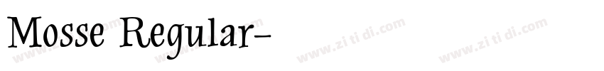 Mosse Regular字体转换